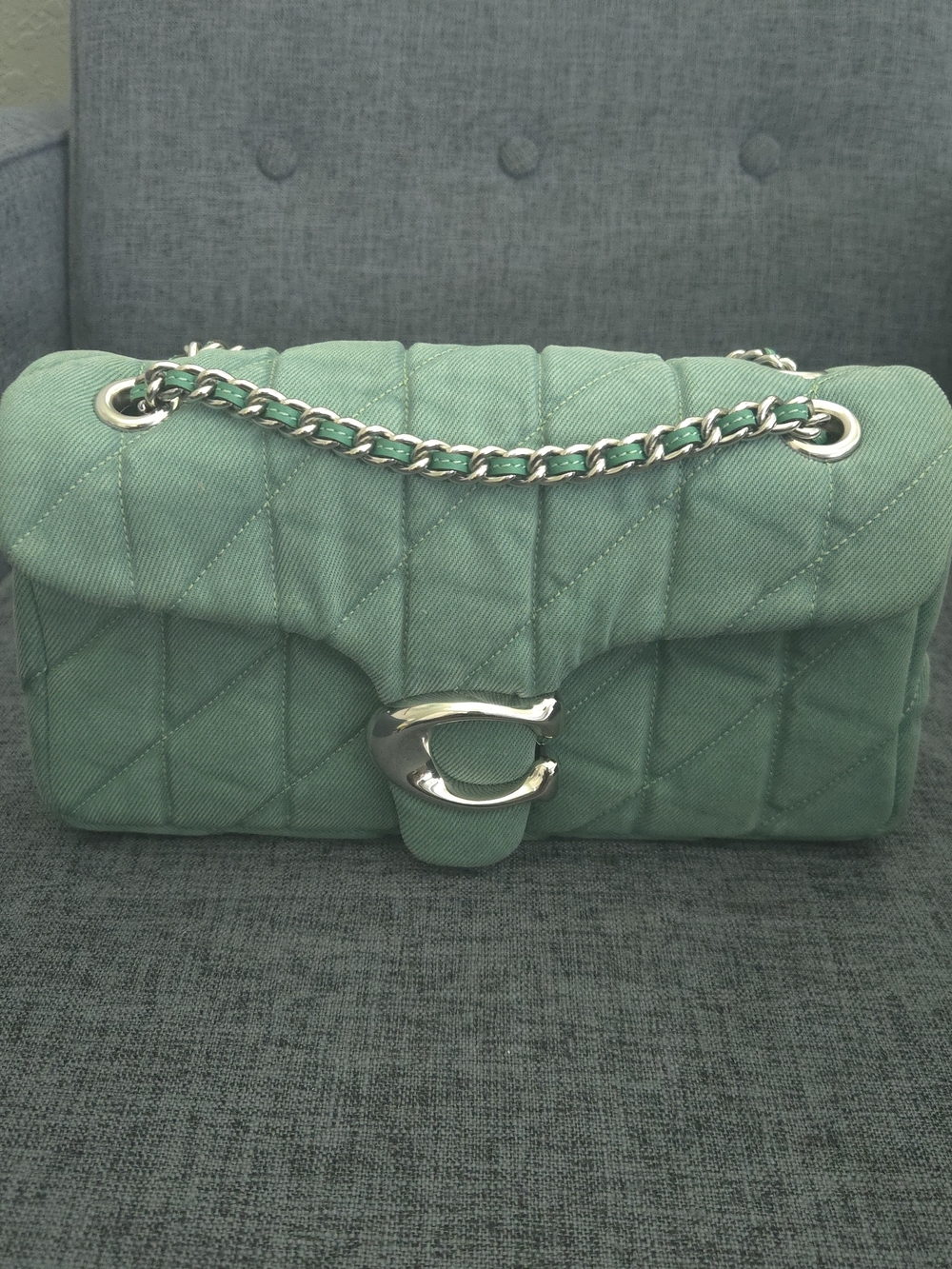 Coach Quilted Denim Tabby- Ivy